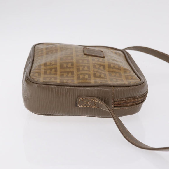 FENDI Zucchino Canvas Zucca Canvas Pecan Canvas Bag 4 Set Auth bs37525
