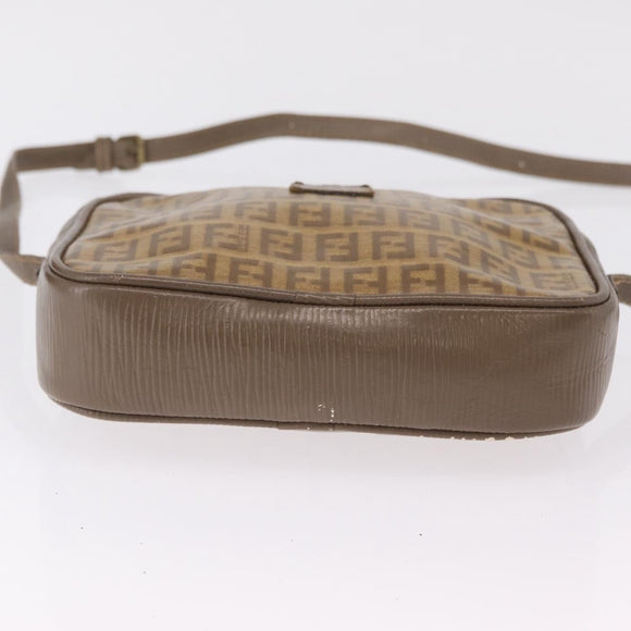 FENDI Zucchino Canvas Zucca Canvas Pecan Canvas Bag 4 Set Auth bs37525