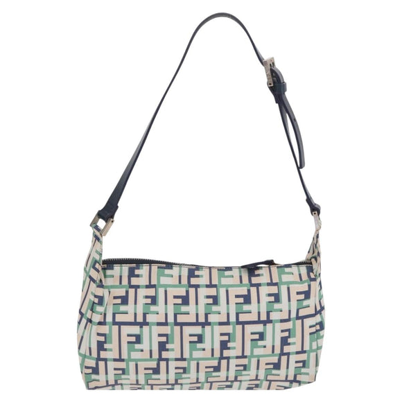FENDI Zucchino Canvas Zucca Canvas Pecan Canvas Bag 4 Set Auth bs37525
