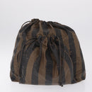 FENDI Zucchino Canvas Zucca Canvas Pecan Canvas Bag 4 Set Auth bs37525-30
