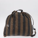 FENDI Zucchino Canvas Zucca Canvas Pecan Canvas Bag 4 Set Auth bs37525-31