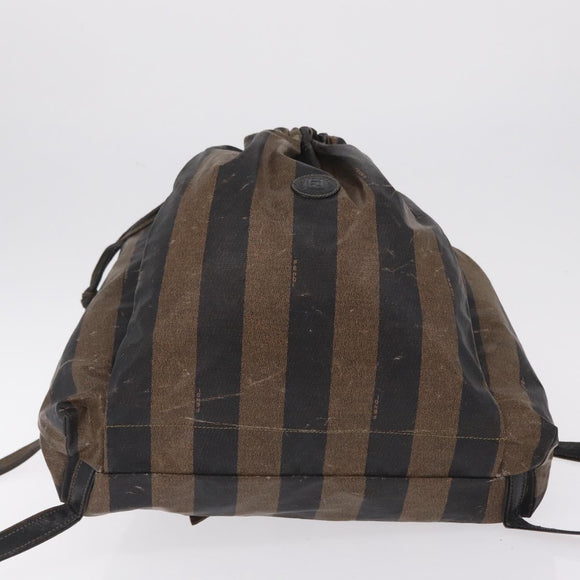 FENDI Zucchino Canvas Zucca Canvas Pecan Canvas Bag 4 Set Auth bs37525