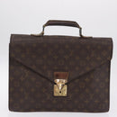 LOUIS VUITTON Monogram Business Bag Leather 4 Set LV Auth bs37527-12