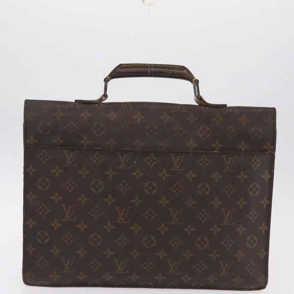 LOUIS VUITTON Monogram Business Bag Leather 4 Set LV Auth bs37527