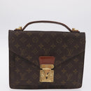 LOUIS VUITTON Monogram Business Bag Leather 4 Set LV Auth bs37527-21