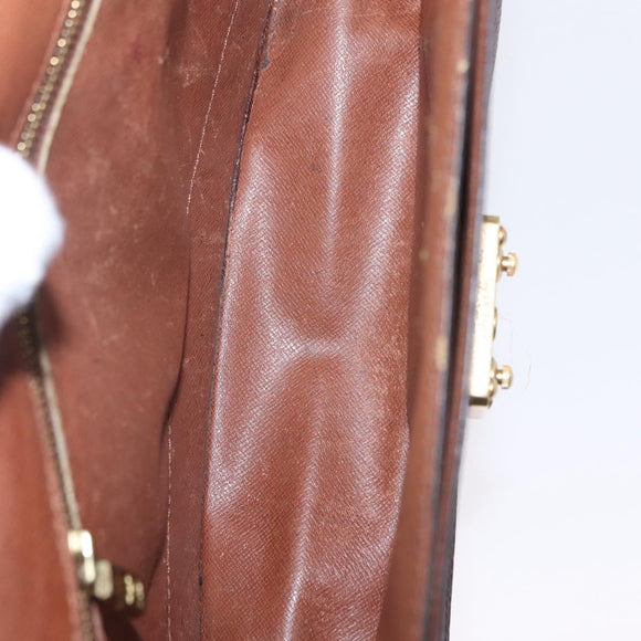 LOUIS VUITTON Monogram Business Bag Leather 4 Set LV Auth bs37527