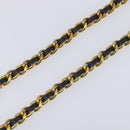 CHANEL Necklace Metal Gold Tone CC Auth bs37528-12