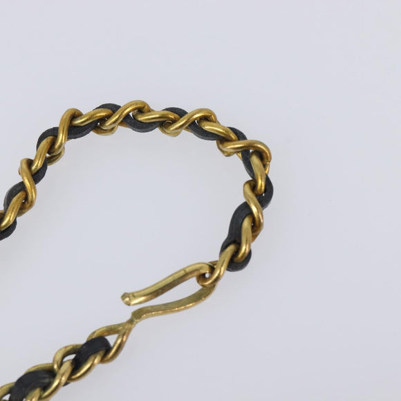 CHANEL Necklace Metal Gold Tone CC Auth bs37528