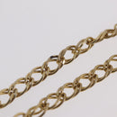 CHANEL Pearl Necklace Metal Gold Tone White CC Auth bs37529V-12