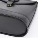 Saint Laurent Shoulder Bag Leather Black Gold Auth bs37531-10