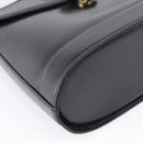 Saint Laurent Shoulder Bag Leather Black Gold Auth bs37531-11
