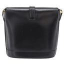 Saint Laurent Shoulder Bag Leather Black Gold Auth bs37531-3