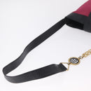 Gianni Versace Shoulder Bag Canvas Pink Gold Auth bs37533-9