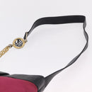 Gianni Versace Shoulder Bag Canvas Pink Gold Auth bs37533-15