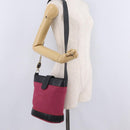 Gianni Versace Shoulder Bag Canvas Pink Gold Auth bs37533-25