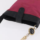 Gianni Versace Shoulder Bag Canvas Pink Gold Auth bs37533-14