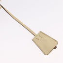 PRADA Shoulder Bag Leather Ivory Gold Auth bs37534-25