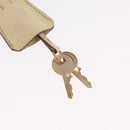 PRADA Shoulder Bag Leather Ivory Gold Auth bs37534-9