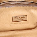 PRADA Shoulder Bag Leather Ivory Gold Auth bs37534-26