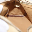 PRADA Shoulder Bag Leather Ivory Gold Auth bs37534-27
