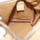 PRADA Shoulder Bag Leather Ivory Gold Auth bs37534-28