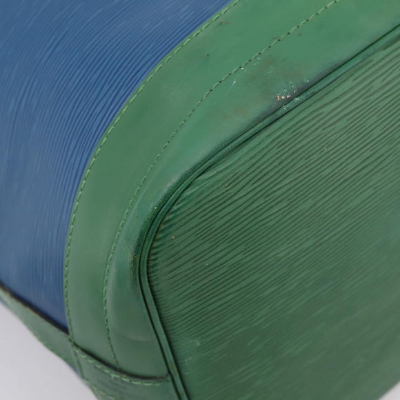 LOUIS VUITTON Epi Noe Shoulder Bag Bicolor Green Blue M44044 LV Auth bs37535