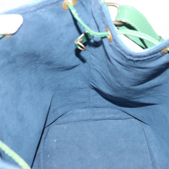 LOUIS VUITTON Epi Noe Shoulder Bag Bicolor Green Blue M44044 LV Auth bs37535