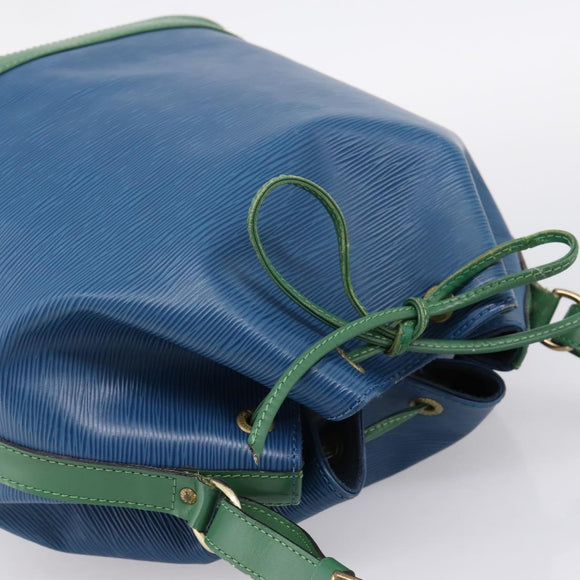 LOUIS VUITTON Epi Noe Shoulder Bag Bicolor Green Blue M44044 LV Auth bs37535