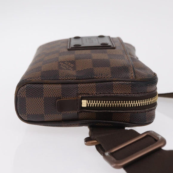LOUIS VUITTON Damier Ebene Bum Bag Brooklyn Waist bag N41101 LV Auth bs37537