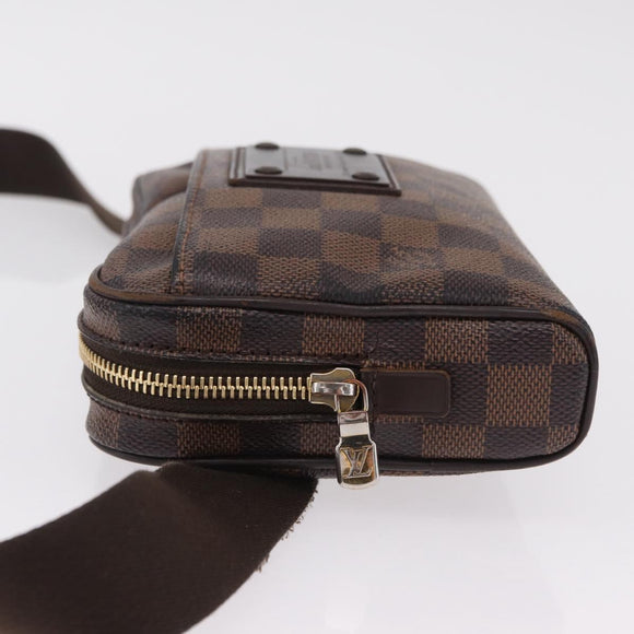 LOUIS VUITTON Damier Ebene Bum Bag Brooklyn Waist bag N41101 LV Auth bs37537