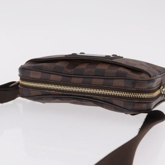 LOUIS VUITTON Damier Ebene Bum Bag Brooklyn Waist bag N41101 LV Auth bs37537
