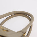 PRADA Hand Bag Saffiano Beige Gold Auth bs37538-12