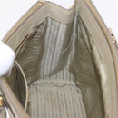 PRADA Hand Bag Saffiano Beige Gold Auth bs37538-22
