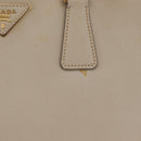 PRADA Hand Bag Saffiano Beige Gold Auth bs37538-3