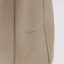 PRADA Hand Bag Saffiano Beige Gold Auth bs37538-7