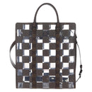 LOUIS VUITTON Monogram Chess Sac Plat Hand Bag 2way M20866 LV Auth bs37539A-2