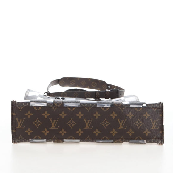 LOUIS VUITTON Monogram Chess Sac Plat Hand Bag 2way M20866 LV Auth bs37539A