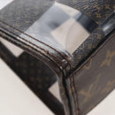 LOUIS VUITTON Monogram Chess Sac Plat Hand Bag 2way M20866 LV Auth bs37539A-22