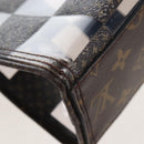 LOUIS VUITTON Monogram Chess Sac Plat Hand Bag 2way M20866 LV Auth bs37539A-24