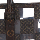 LOUIS VUITTON Monogram Chess Sac Plat Hand Bag 2way M20866 LV Auth bs37539A-5