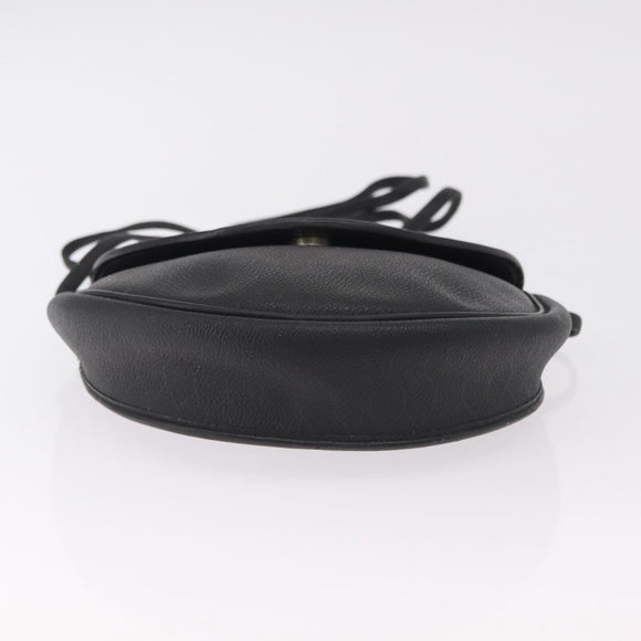 Christian Dior Honeycomb Shoulder Bag PVC Black Gold Auth bs37542