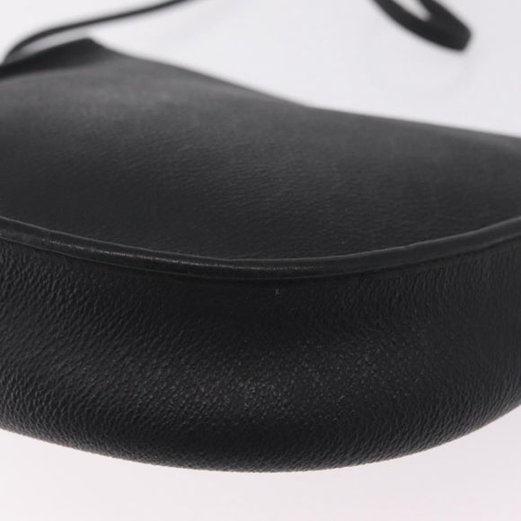 Christian Dior Honeycomb Shoulder Bag PVC Black Gold Auth bs37542