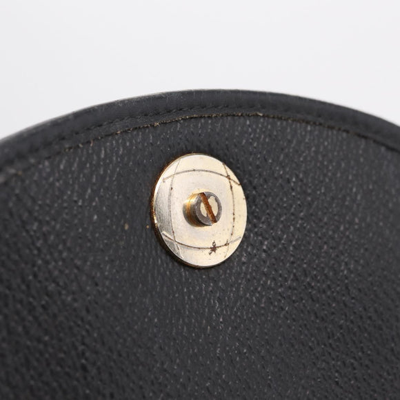 Christian Dior Honeycomb Shoulder Bag PVC Black Gold Auth bs37542