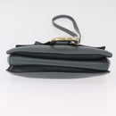 Chloe Fay Shoulder Bag Leather Suede Gray Gold Auth bs37545-12