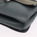 Chloe Fay Shoulder Bag Leather Suede Gray Gold Auth bs37545-14
