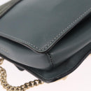 Chloe Fay Shoulder Bag Leather Suede Gray Gold Auth bs37545-15