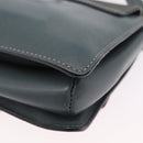 Chloe Fay Shoulder Bag Leather Suede Gray Gold Auth bs37545-16