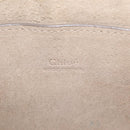 Chloe Fay Shoulder Bag Leather Suede Gray Gold Auth bs37545-22