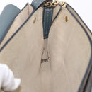 Chloe Fay Shoulder Bag Leather Suede Gray Gold Auth bs37545-24