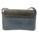 Chloe Fay Shoulder Bag Leather Suede Gray Gold Auth bs37545-3